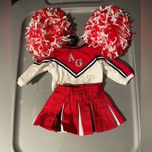 American girl doll cheerleading outfit set